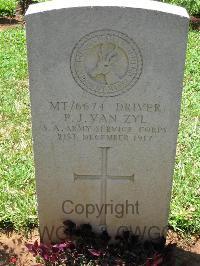 Dar Es Salaam War Cemetery - Van Zyl, P J